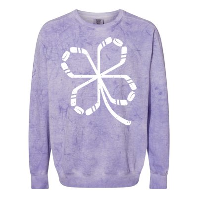 Clover Hockey Logo Colorblast Crewneck Sweatshirt