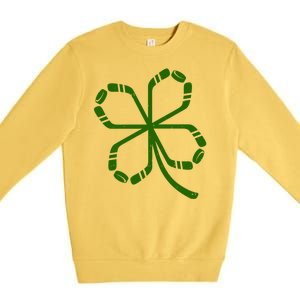 Clover Hockey Logo Premium Crewneck Sweatshirt