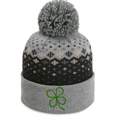 Clover Hockey Logo The Baniff Cuffed Pom Beanie