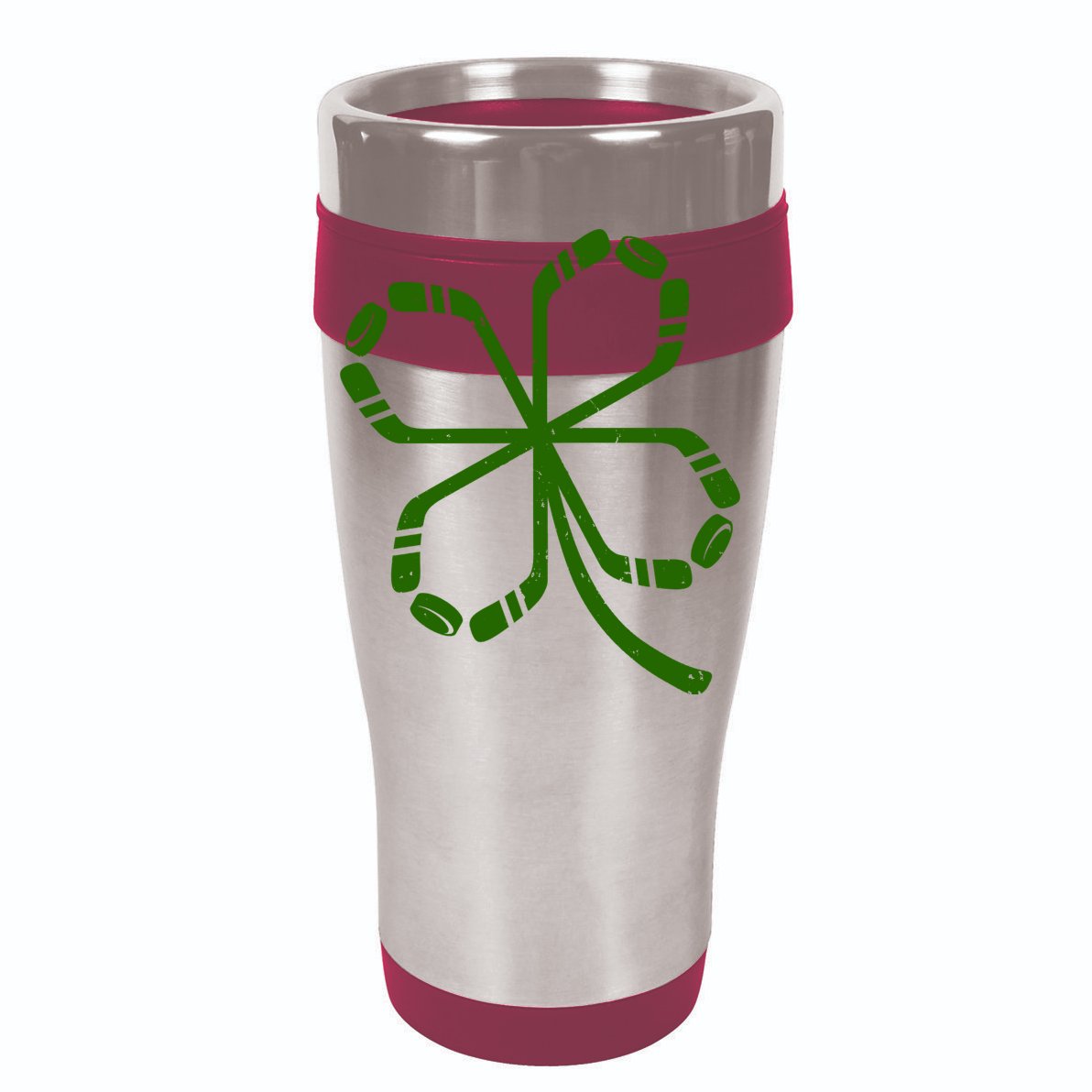 Clover Hockey Logo V-Neck T-Shirt
