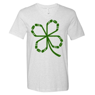 Clover Hockey Logo V-Neck T-Shirt