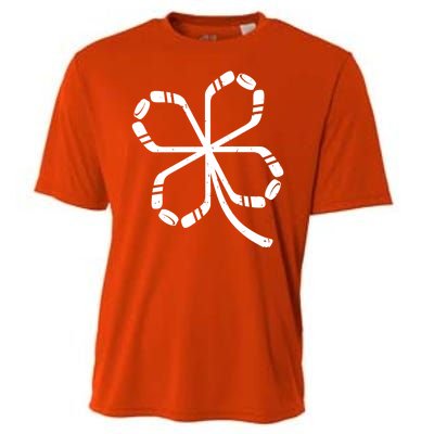 Clover Hockey Logo Cooling Performance Crew T-Shirt