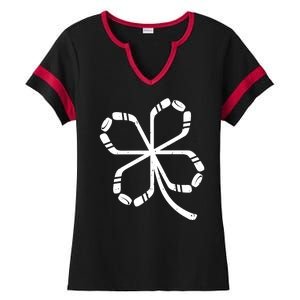 Clover Hockey Logo Ladies Halftime Notch Neck Tee