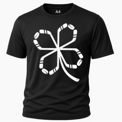 Clover Hockey Logo Cooling Performance Crew T-Shirt