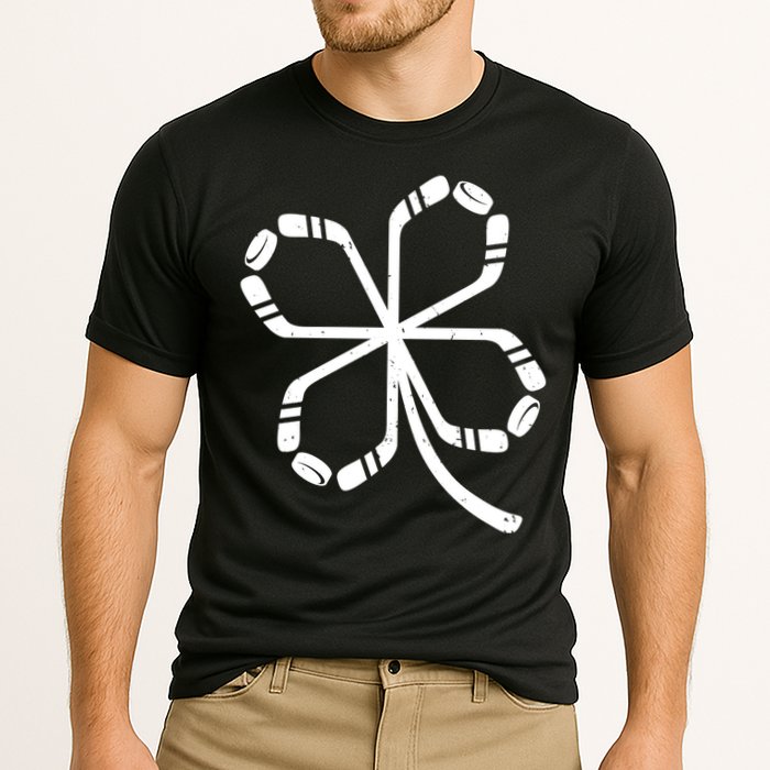 Clover Hockey Logo Cooling Performance Crew T-Shirt