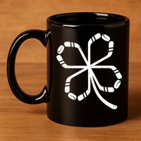 Clover Hockey Logo 11oz C Handle Ceramic Mug