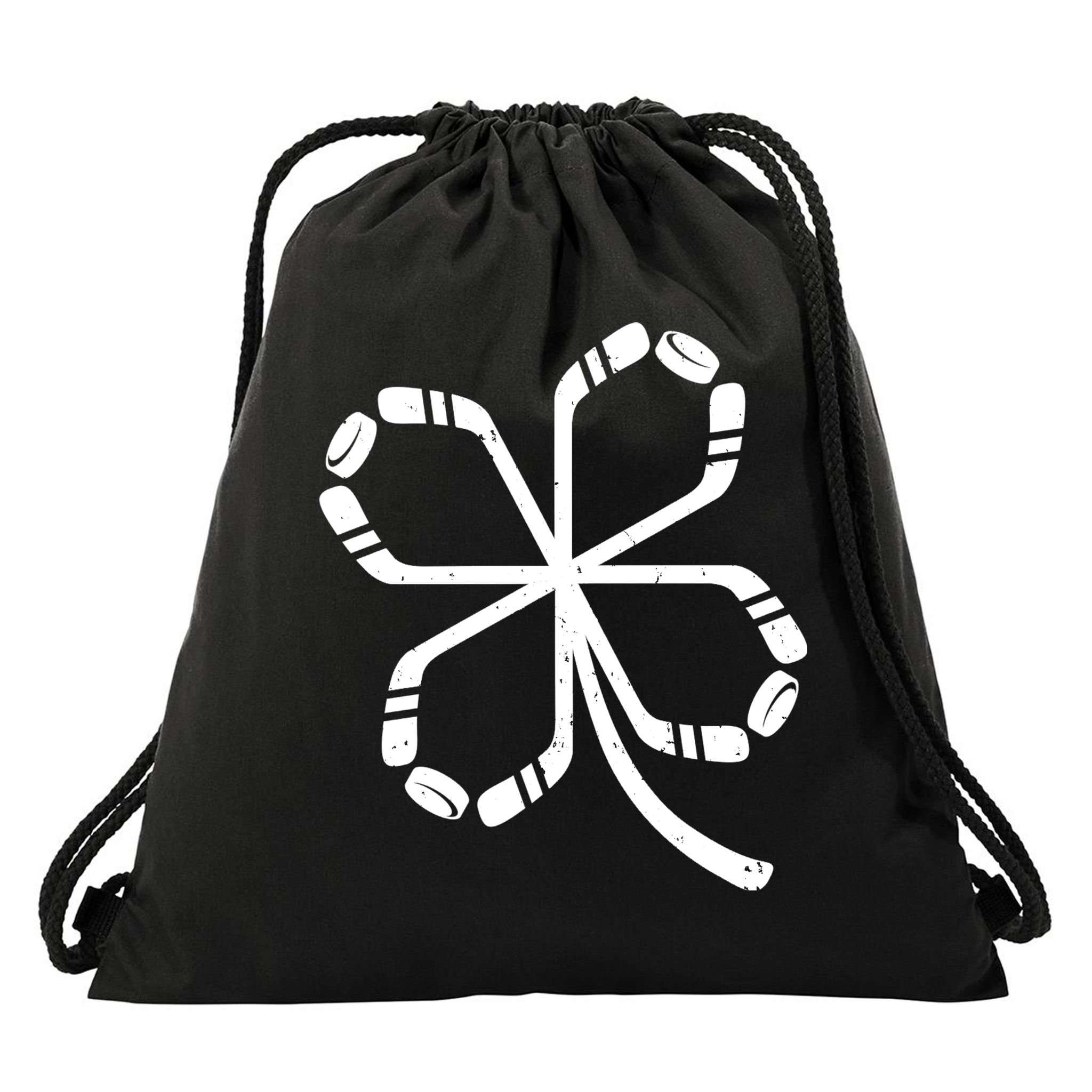 Clover Hockey Logo Drawstring Bag
