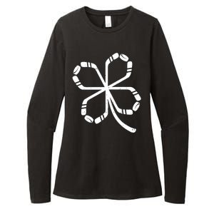 Clover Hockey Logo Womens CVC Long Sleeve Shirt