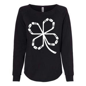 Clover Hockey Logo Womens California Wash Sweatshirt