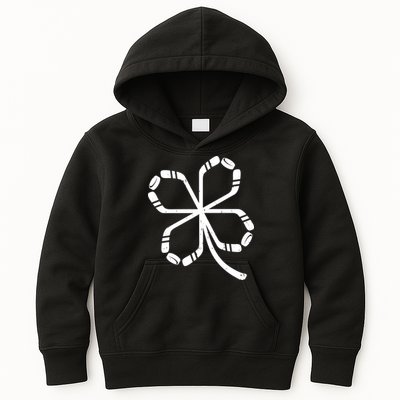 Clover Hockey Logo Kids Hoodie