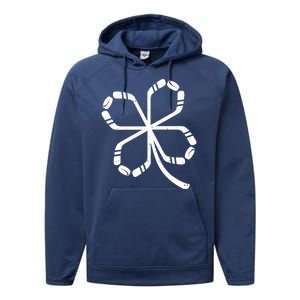 Clover Hockey Logo Performance Fleece Hoodie