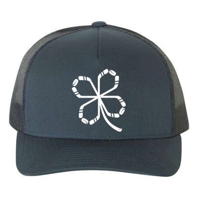 Clover Hockey Logo Yupoong Adult 5-Panel Trucker Hat