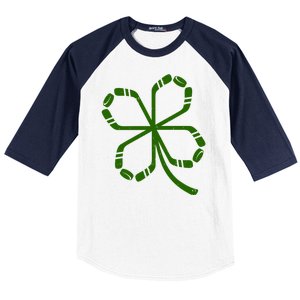 Clover Hockey Logo Baseball Sleeve Shirt