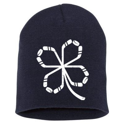 Clover Hockey Logo Short Acrylic Beanie