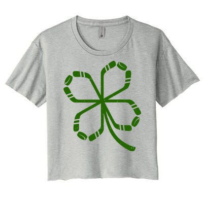 Clover Hockey Logo Women's Crop Top Tee