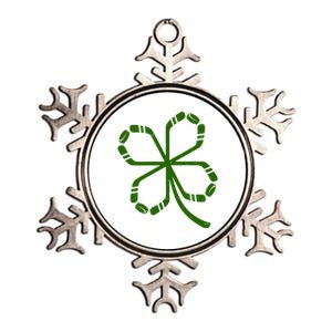 Clover Hockey Logo Metallic Star Ornament