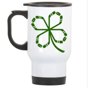 Clover Hockey Logo Stainless Steel Travel Mug