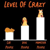 Cute Hamster Level Of Crazy Cat People Dog People Hamster Meaningful Gift Impact Tech Backpack