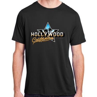 Cool Hollywood Los Angeles California Stars Adult ChromaSoft Performance T-Shirt