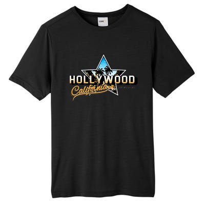 Cool Hollywood Los Angeles California Stars Tall Fusion ChromaSoft Performance T-Shirt