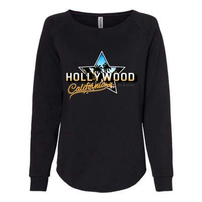 Cool Hollywood Los Angeles California Stars Womens California Wash Sweatshirt