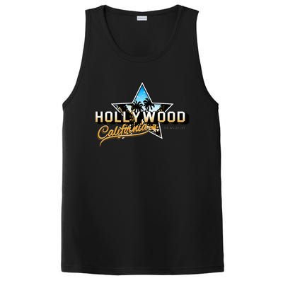 Cool Hollywood Los Angeles California Stars PosiCharge Competitor Tank