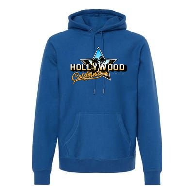 Cool Hollywood Los Angeles California Stars Premium Hoodie