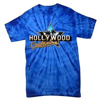 Cool Hollywood Los Angeles California Stars Tie-Dye T-Shirt