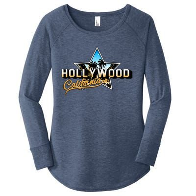 Cool Hollywood Los Angeles California Stars Women's Perfect Tri Tunic Long Sleeve Shirt