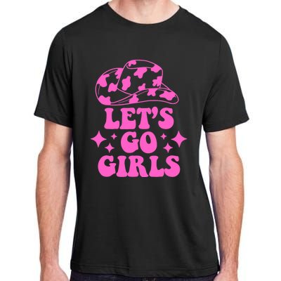 Cowboy Hat Let's Go Girls Western Cowgirls Adult ChromaSoft Performance T-Shirt