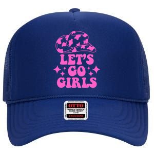 Cowboy Hat Let's Go Girls Western Cowgirls High Crown Mesh Back Trucker Hat