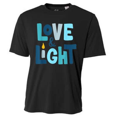 Christmas Hanukkah Love And Light Chanukah Jewish  Cooling Performance Crew T-Shirt