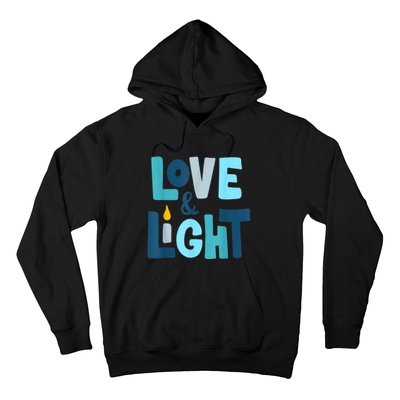 Christmas Hanukkah Love And Light Chanukah Jewish  Hoodie