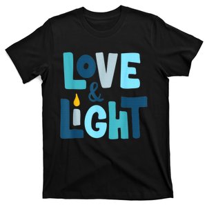 Christmas Hanukkah Love And Light Chanukah Jewish  T-Shirt