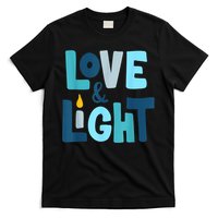 Christmas Hanukkah Love And Light Chanukah Jewish  T-Shirt