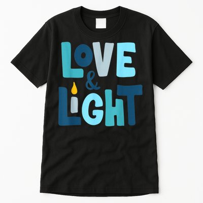 Christmas Hanukkah Love And Light Chanukah Jewish  Tall T-Shirt