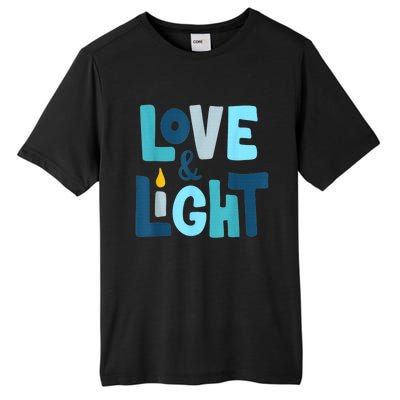 Christmas Hanukkah Love And Light Chanukah Jewish  Tall Fusion ChromaSoft Performance T-Shirt