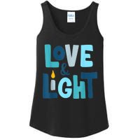 Christmas Hanukkah Love And Light Chanukah Jewish  Ladies Essential Tank