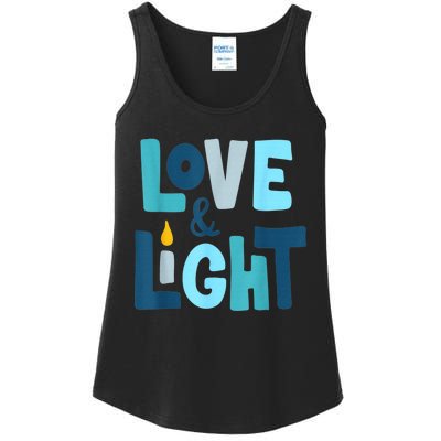 Christmas Hanukkah Love And Light Chanukah Jewish  Ladies Essential Tank