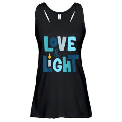 Christmas Hanukkah Love And Light Chanukah Jewish  Ladies Essential Flowy Tank