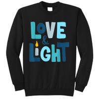 Christmas Hanukkah Love And Light Chanukah Jewish  Tall Sweatshirt