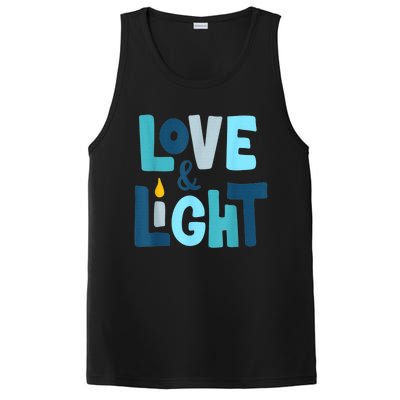 Christmas Hanukkah Love And Light Chanukah Jewish  PosiCharge Competitor Tank