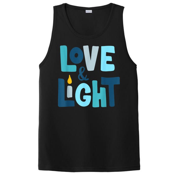 Christmas Hanukkah Love And Light Chanukah Jewish  PosiCharge Competitor Tank