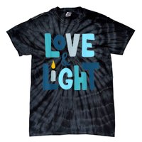 Christmas Hanukkah Love And Light Chanukah Jewish  Tie-Dye T-Shirt