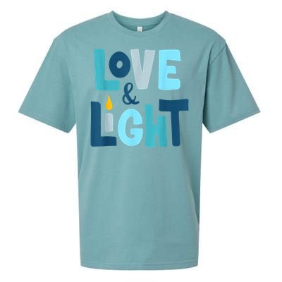 Christmas Hanukkah Love And Light Chanukah Jewish  Sueded Cloud Jersey T-Shirt