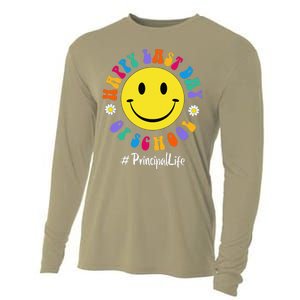 Cute Happy Last Day Of School Principal Life PREK Preschool Cooling Performance Long Sleeve Crew