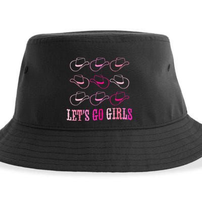 Cowboy Hat Lets Go Girls Western Cowgirls Sustainable Bucket Hat