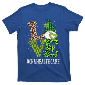 Cna Healthcare Love St Patricks Day Gnome Leopard Funny Gift T-Shirt