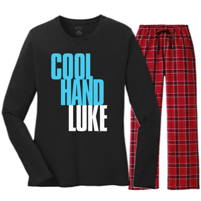 Cool Hand Luke Bold Women's Long Sleeve Flannel Pajama Set 