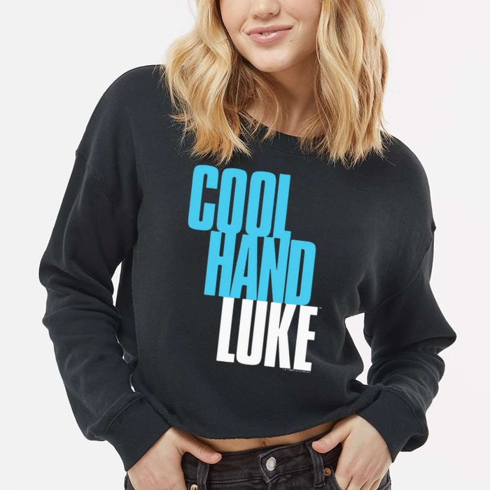 Cool Hand Luke Bold Cropped Pullover Crew